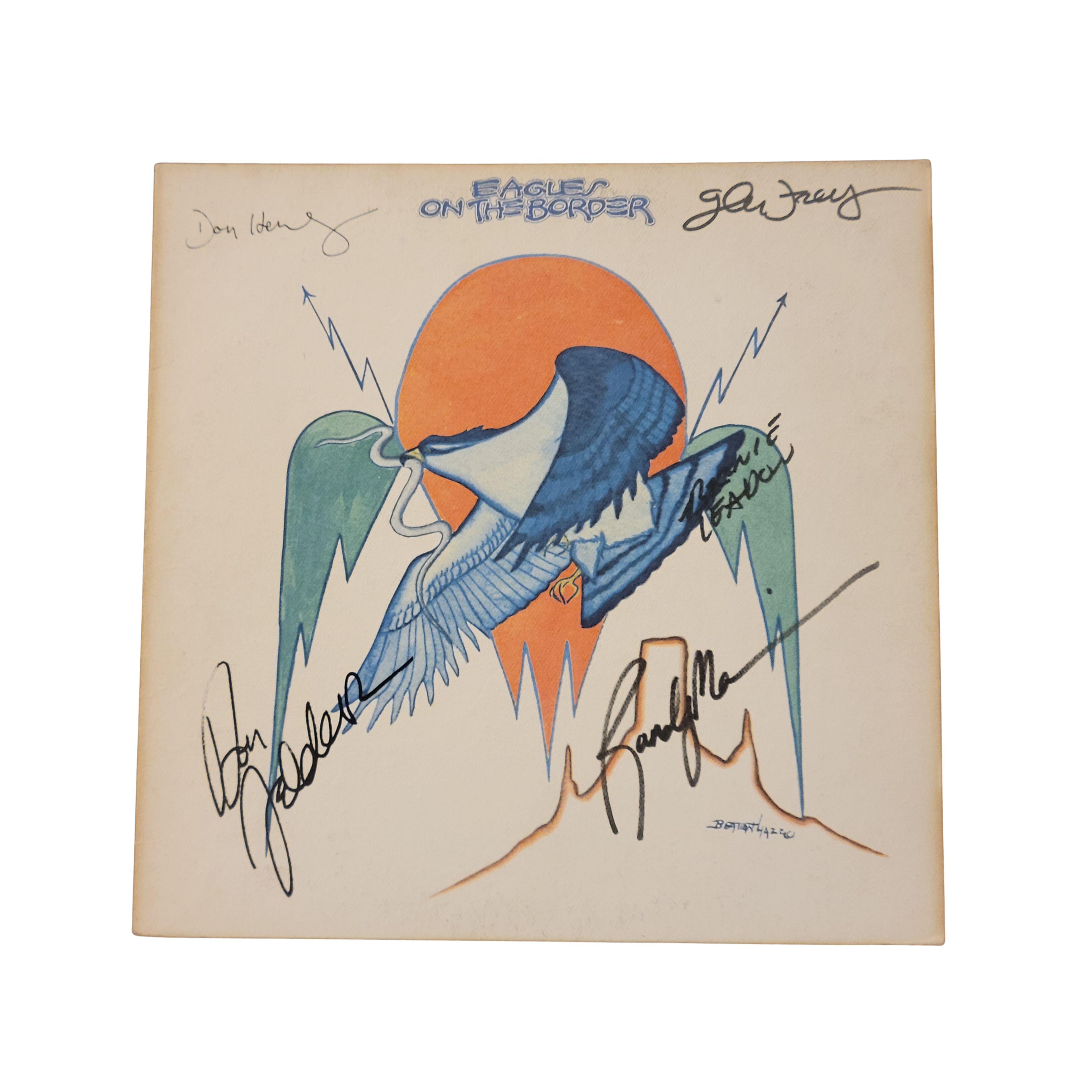 Eagles - On the border - signed lp by 5 band members