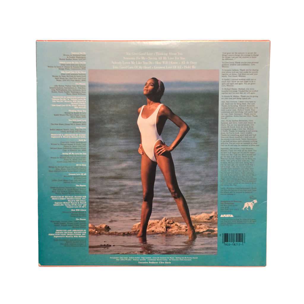 Whitney Houston - Self-Titled Debut - signed lp