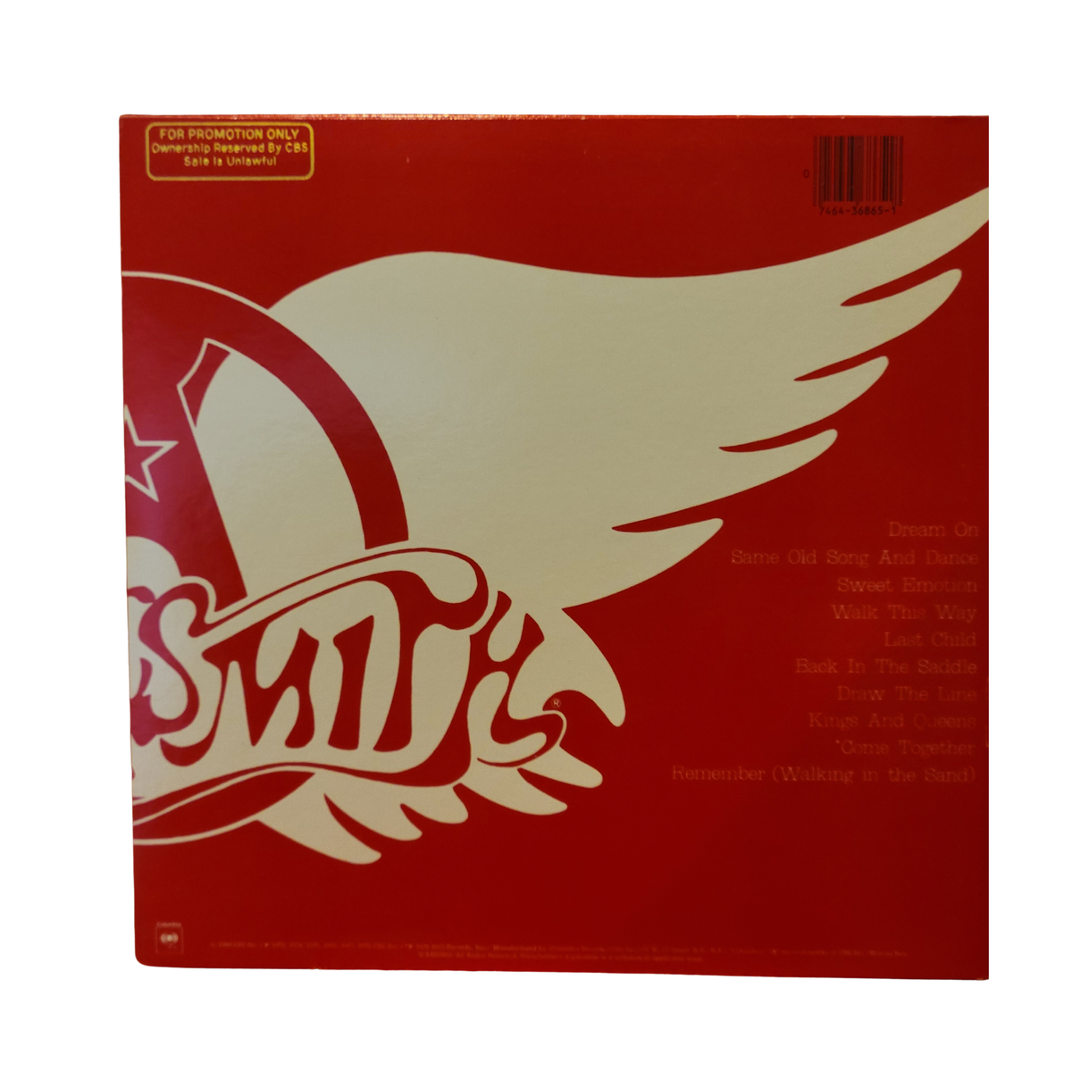 Aerosmith - Greatest Hits Promo -  signed lp by 5 band members