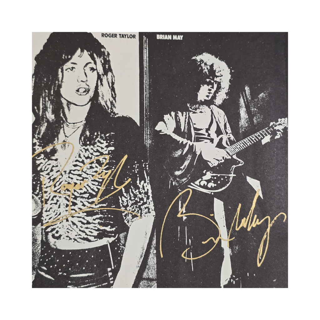 Queen - Sheer Heart Attack - signed fold out poster by 4  band members