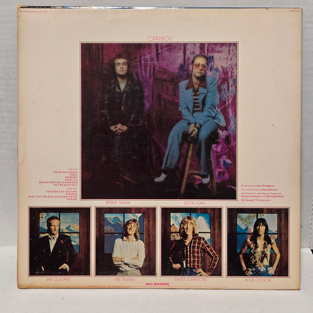 Elton John - Caribou - signed lp