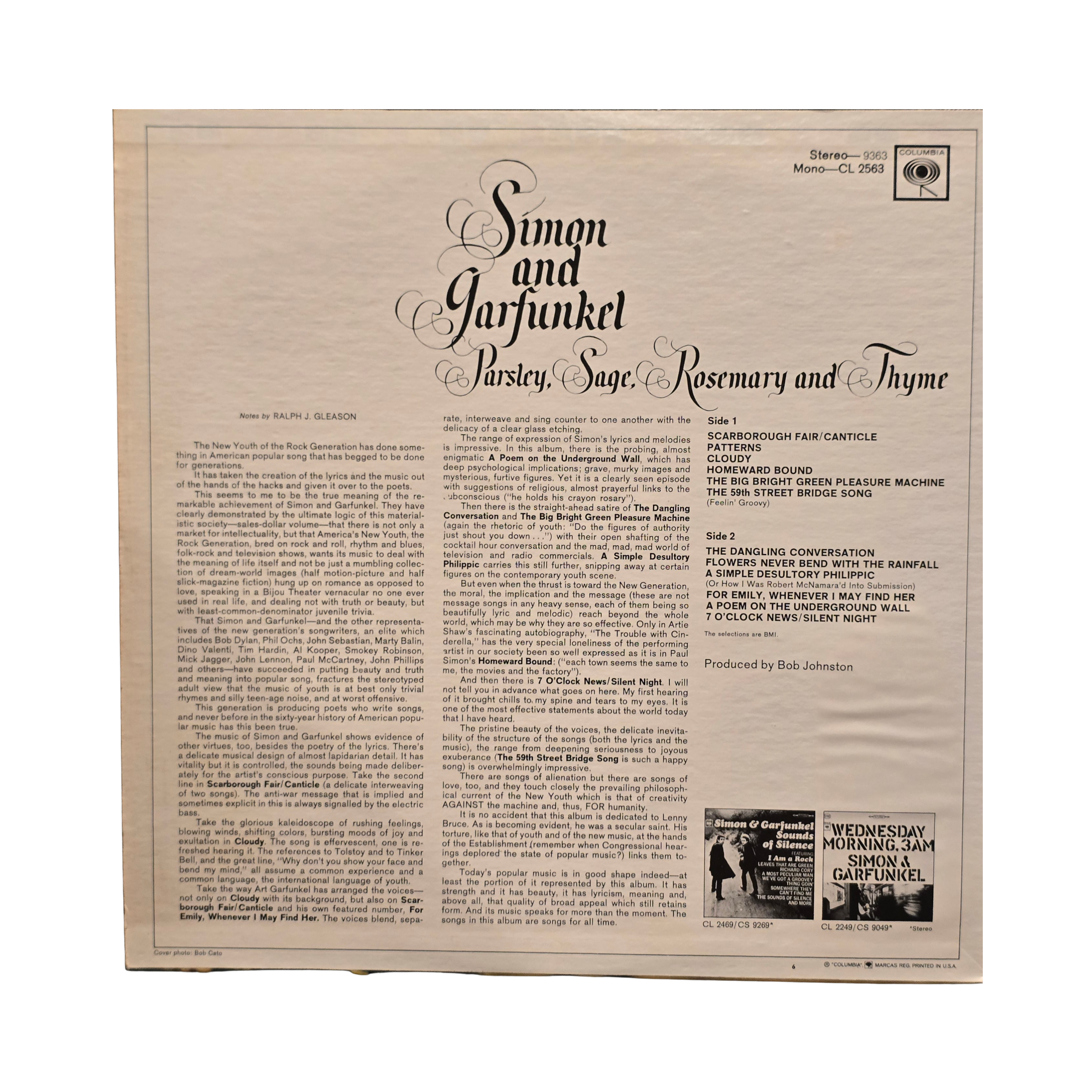 Simon And Garfunkel - Parsley Sage Rosemary and Thyme - signed lp