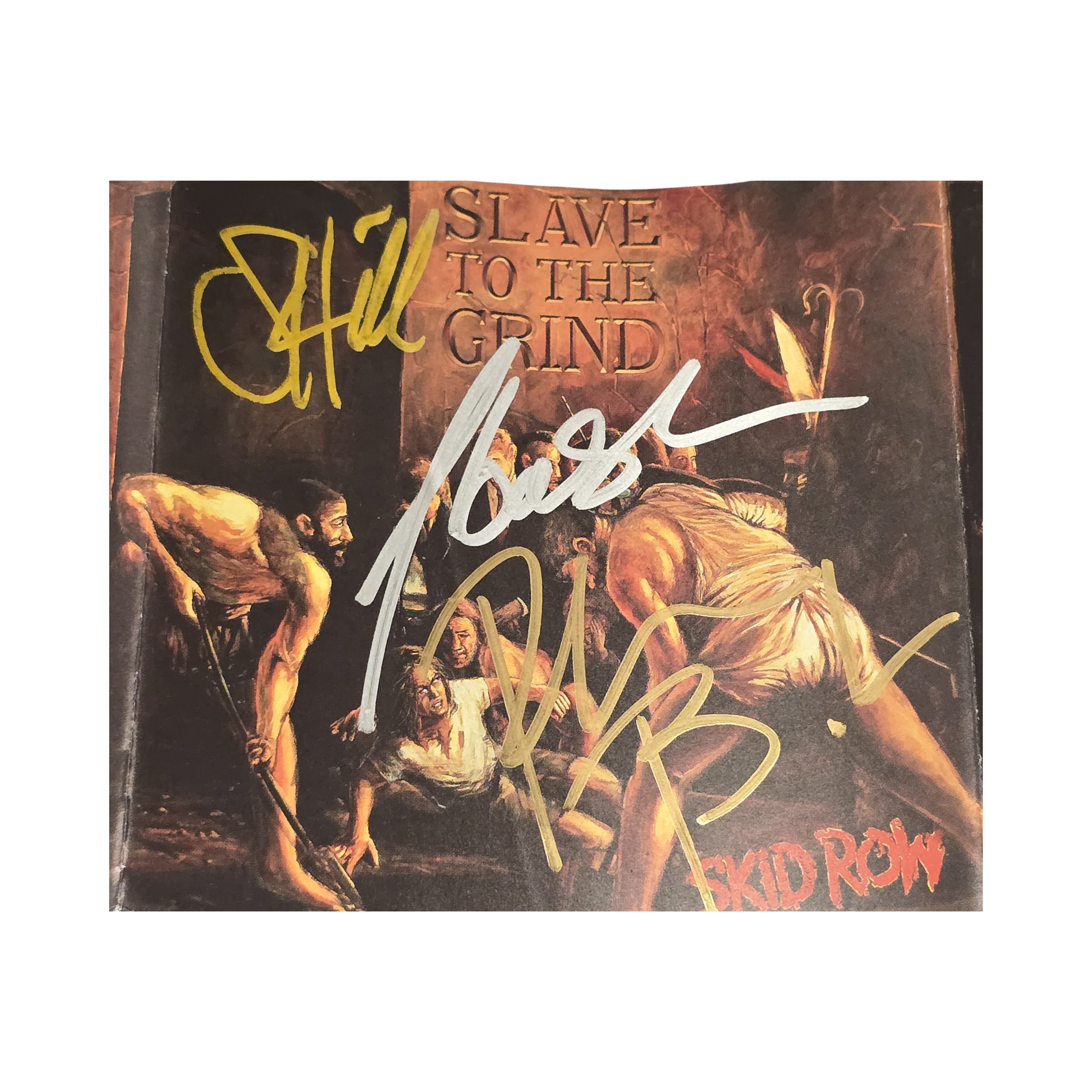 Skid row - Slave to grind - signed cd by 5 band members