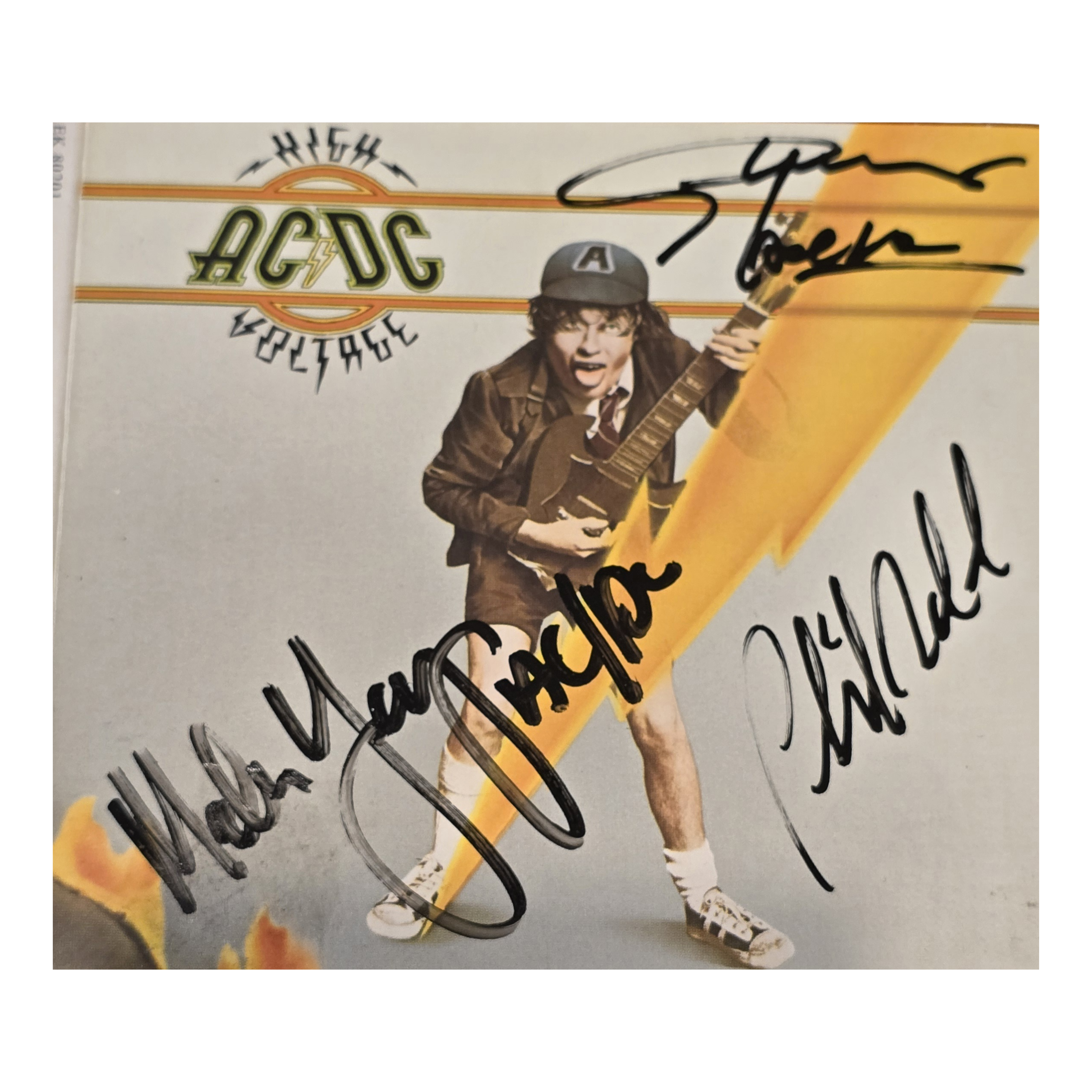 AC/DC - High Voltage -  signed cd by 3 band members