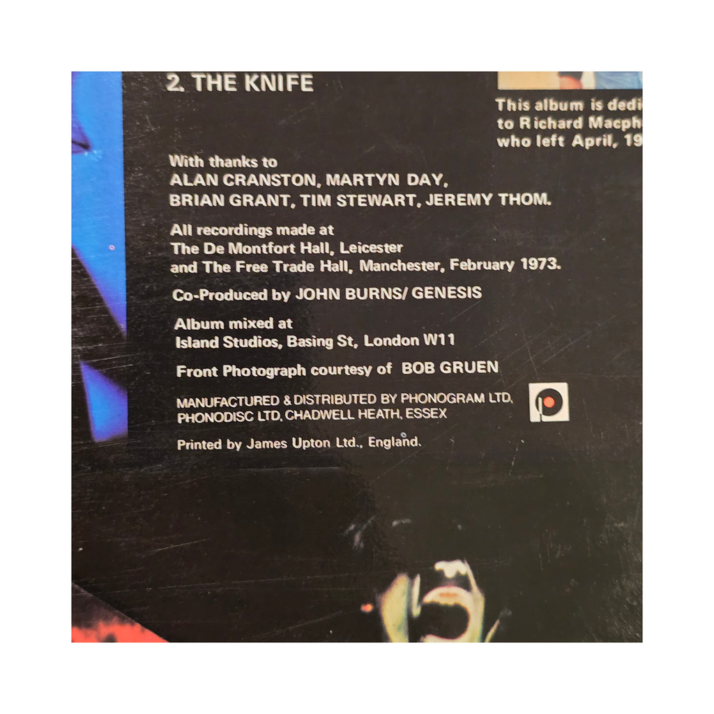 Genesis - Live 1974 UK Press - signed lp by 5 band members