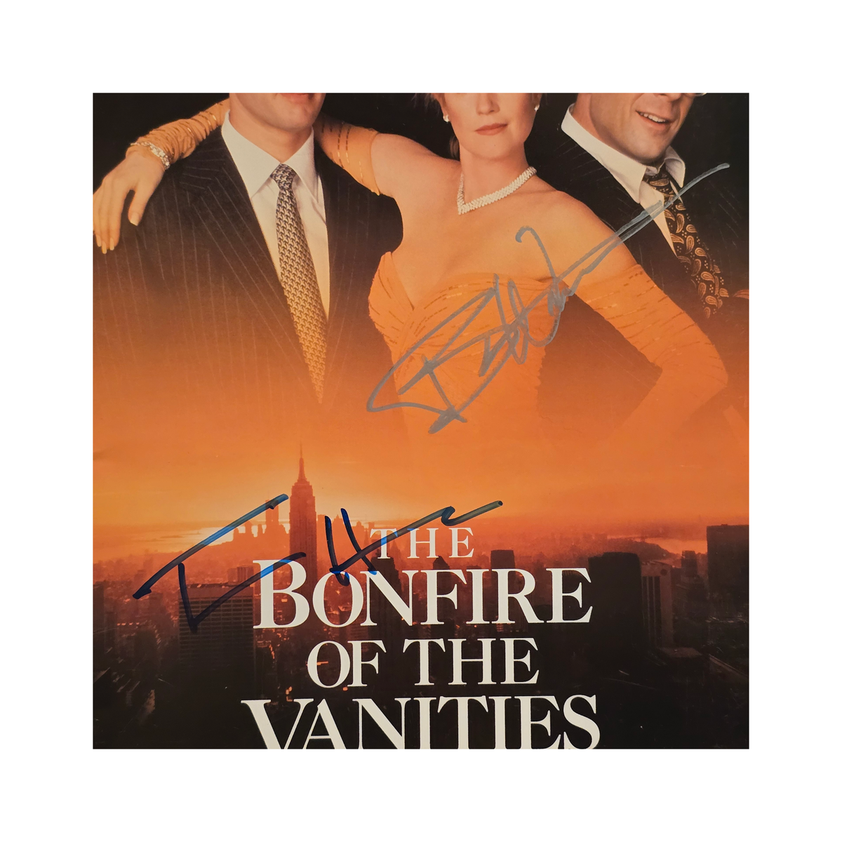 The Bonfire Of The Vanities  - 1999 - signed press folder by  Bruce Willis, Tom Hanks