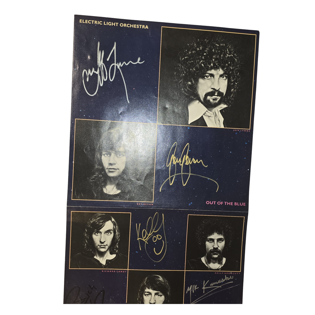 Electric Light Orchestra - Out of the Blue - signed fold out poster by 7 band members