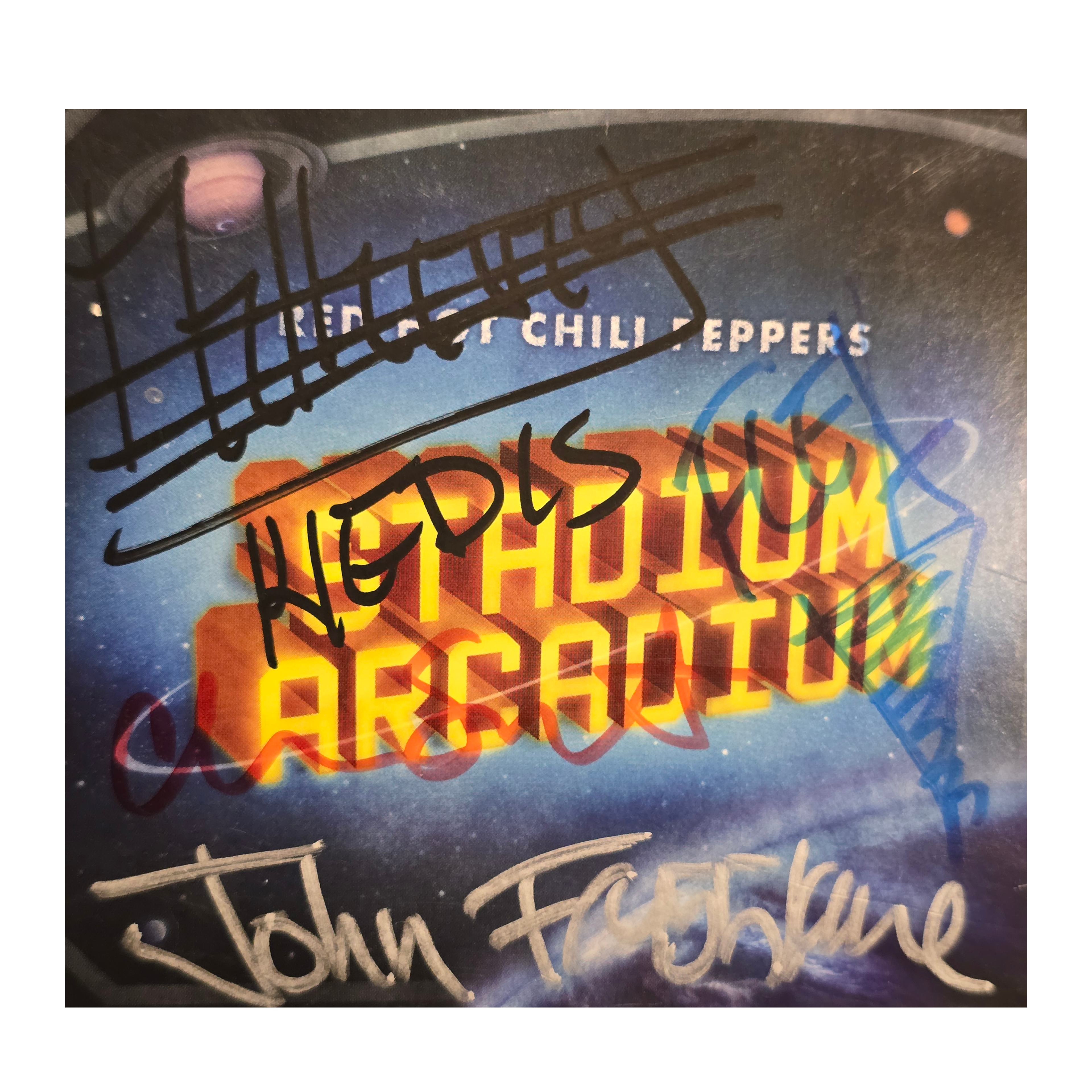 Red Hot Chili Peppers - Stadium Arcadium- signed cd by 4 band members