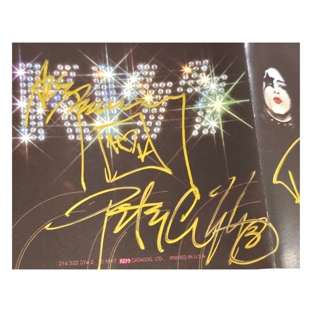 Kiss - debut - signed cd by all 4 members