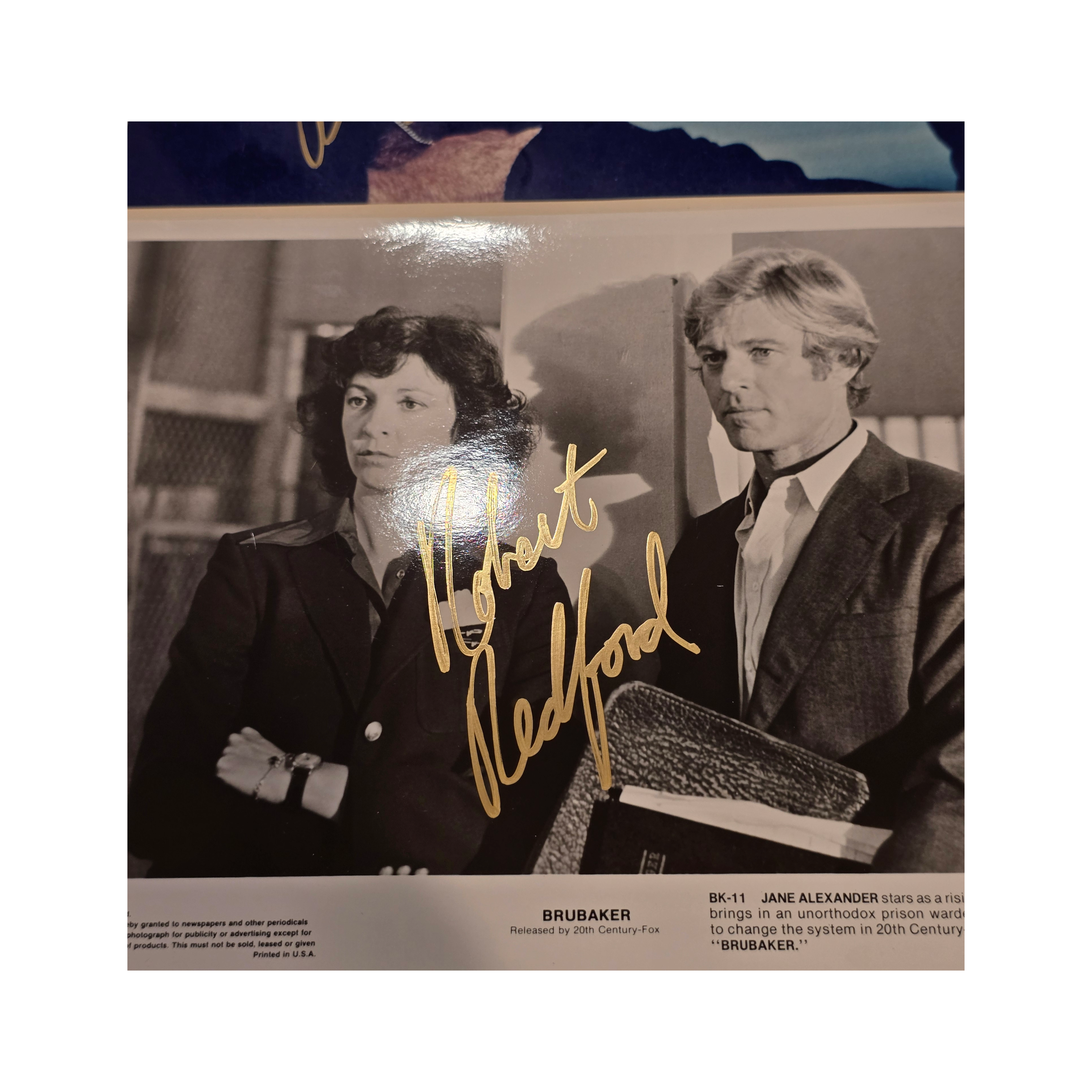 Robert Redford - Brubaker 1980 - signed photo