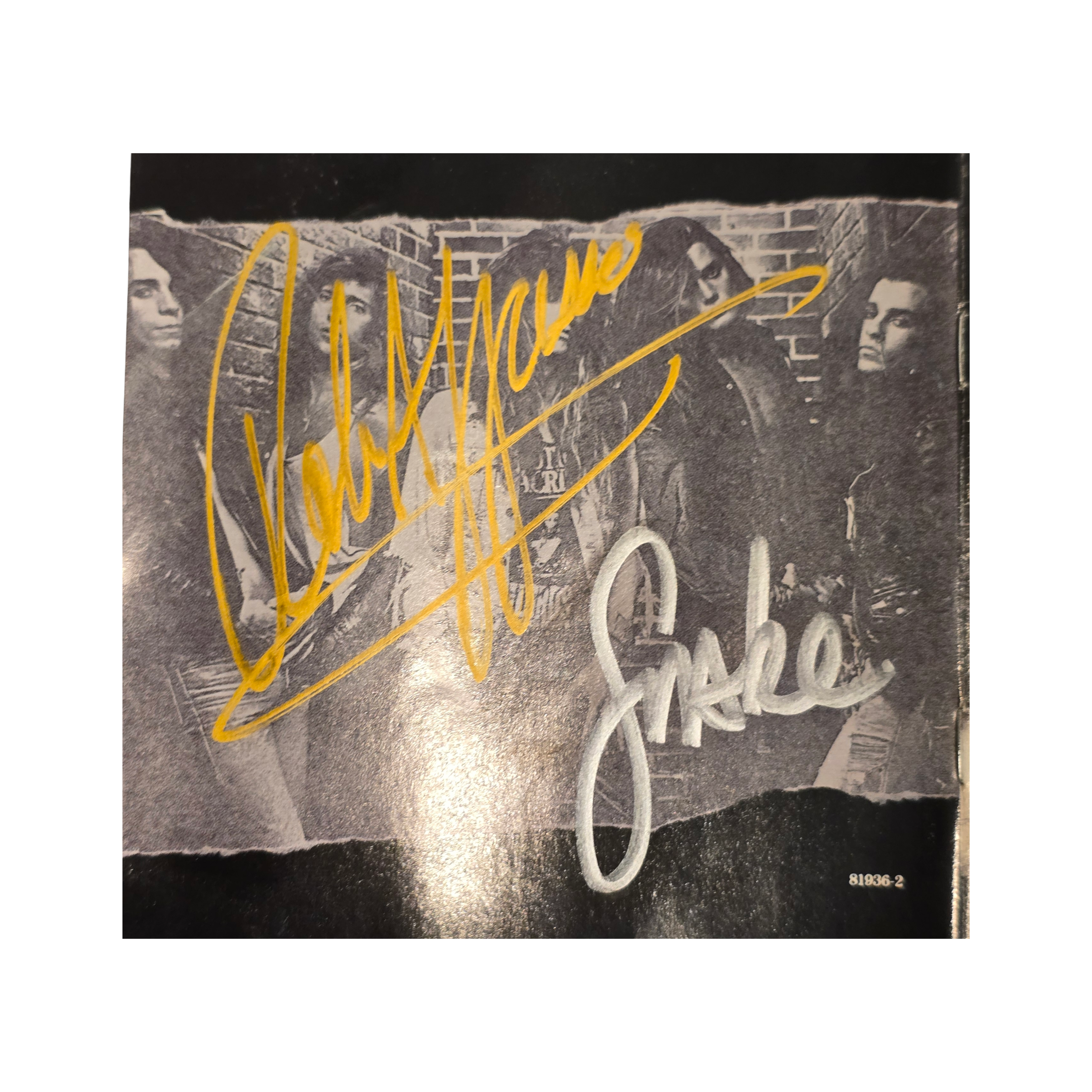 Skid row  - self-titled debut -  signed cd by 5 band members