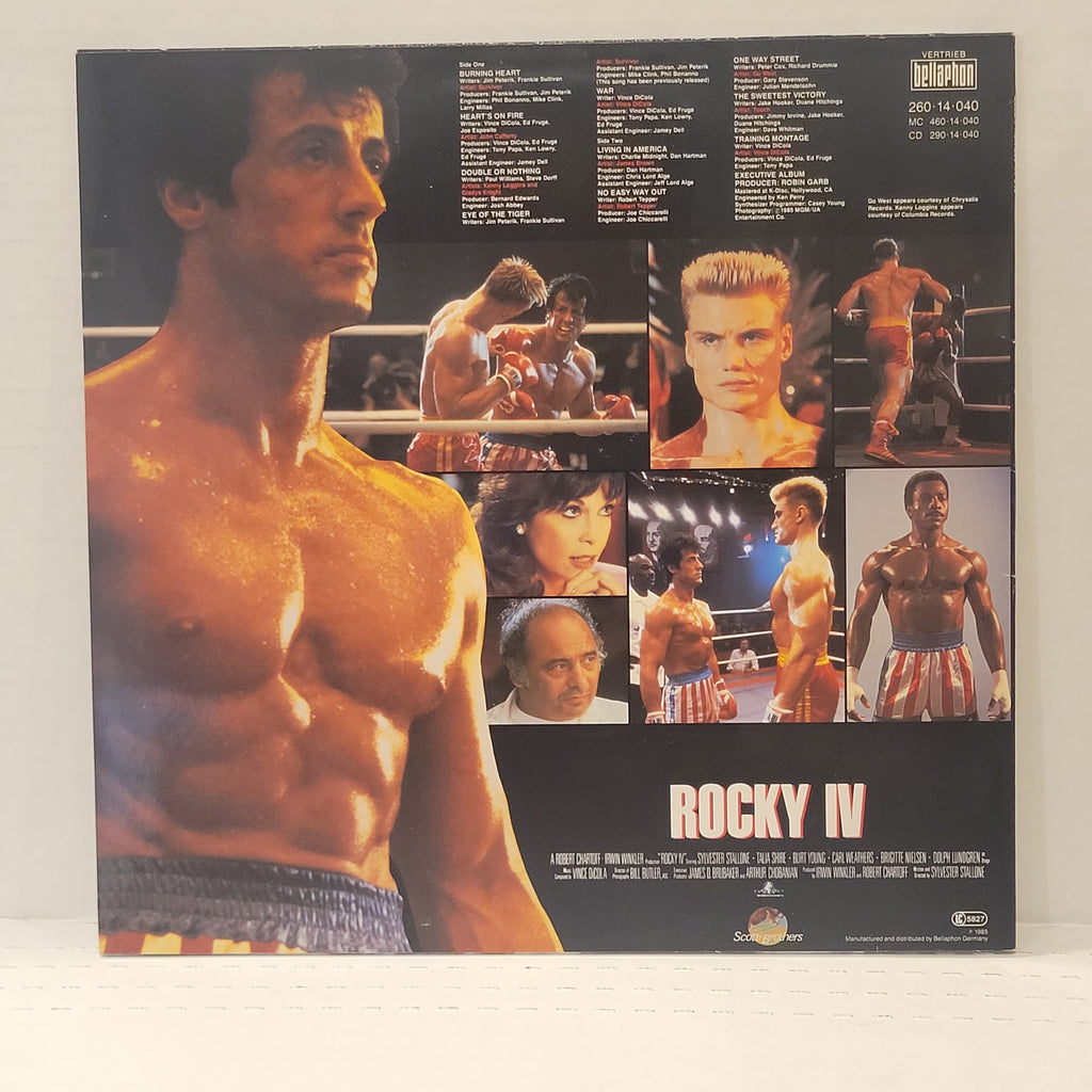Sylvester Stallone - Rocky 4 Soundtrack - signed lp