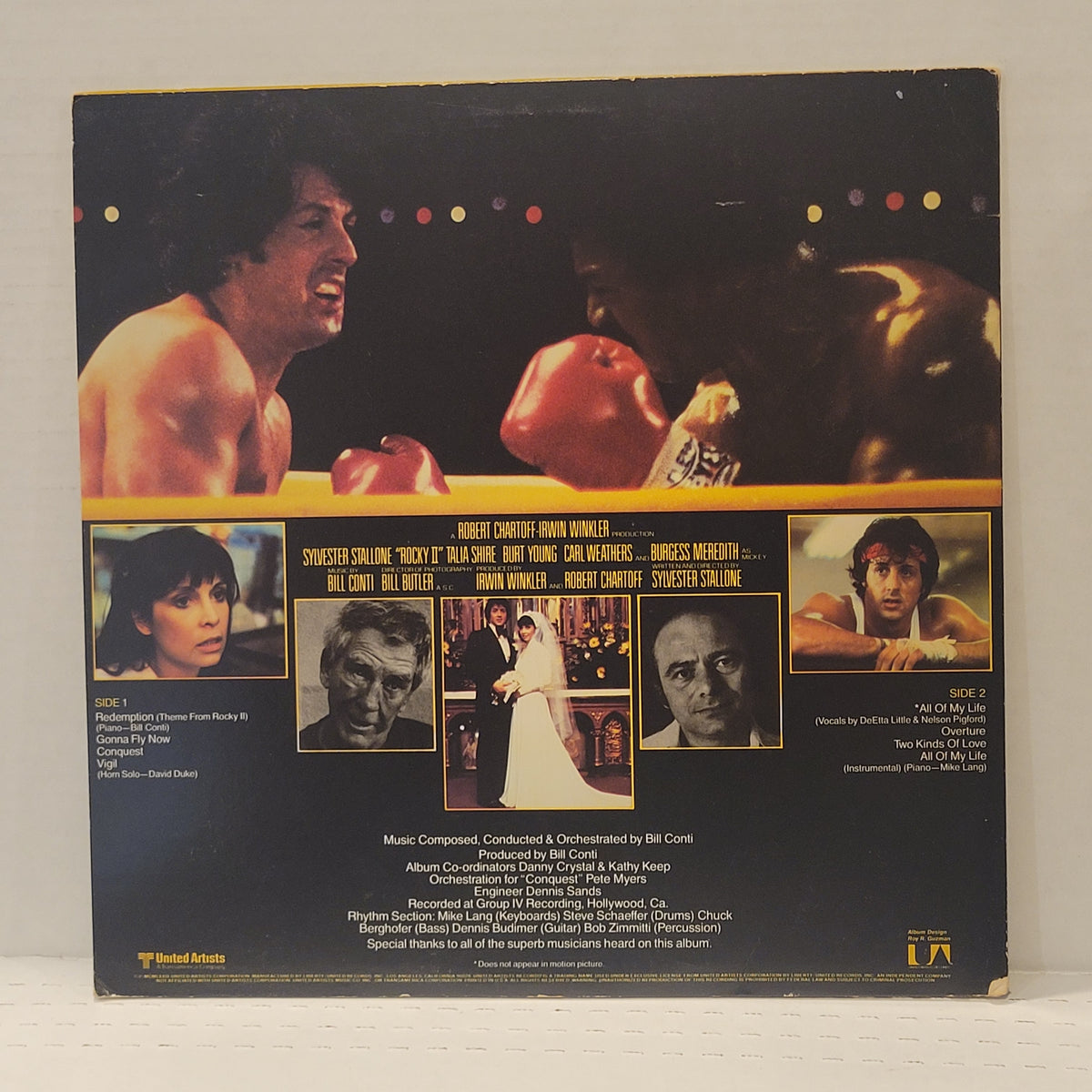 Sylvester Stallone  and Carl Weathers - Rocky 2 Soundtrack -  signed lp