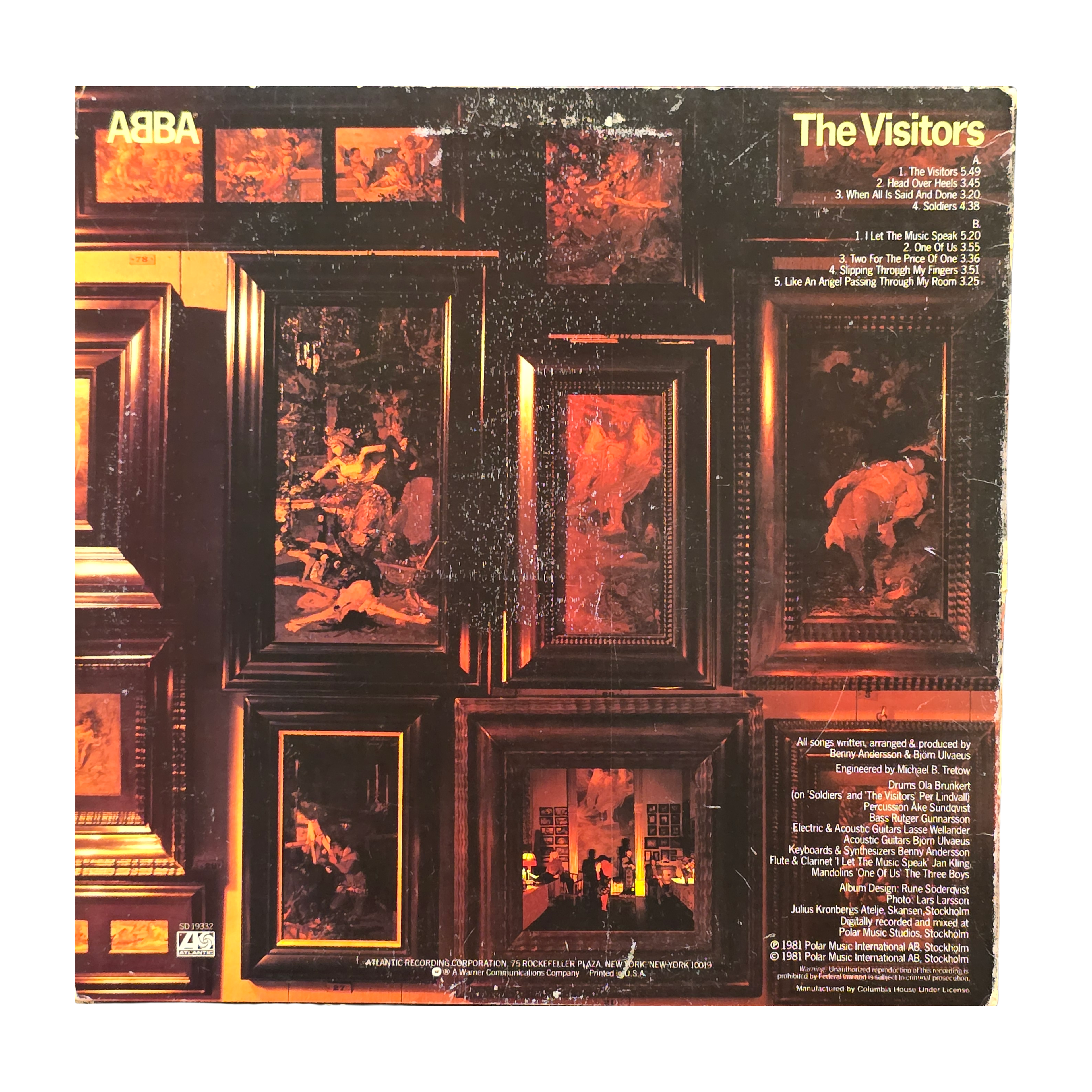 ABBA - The Visitors - signed vinyl record by all 4 members