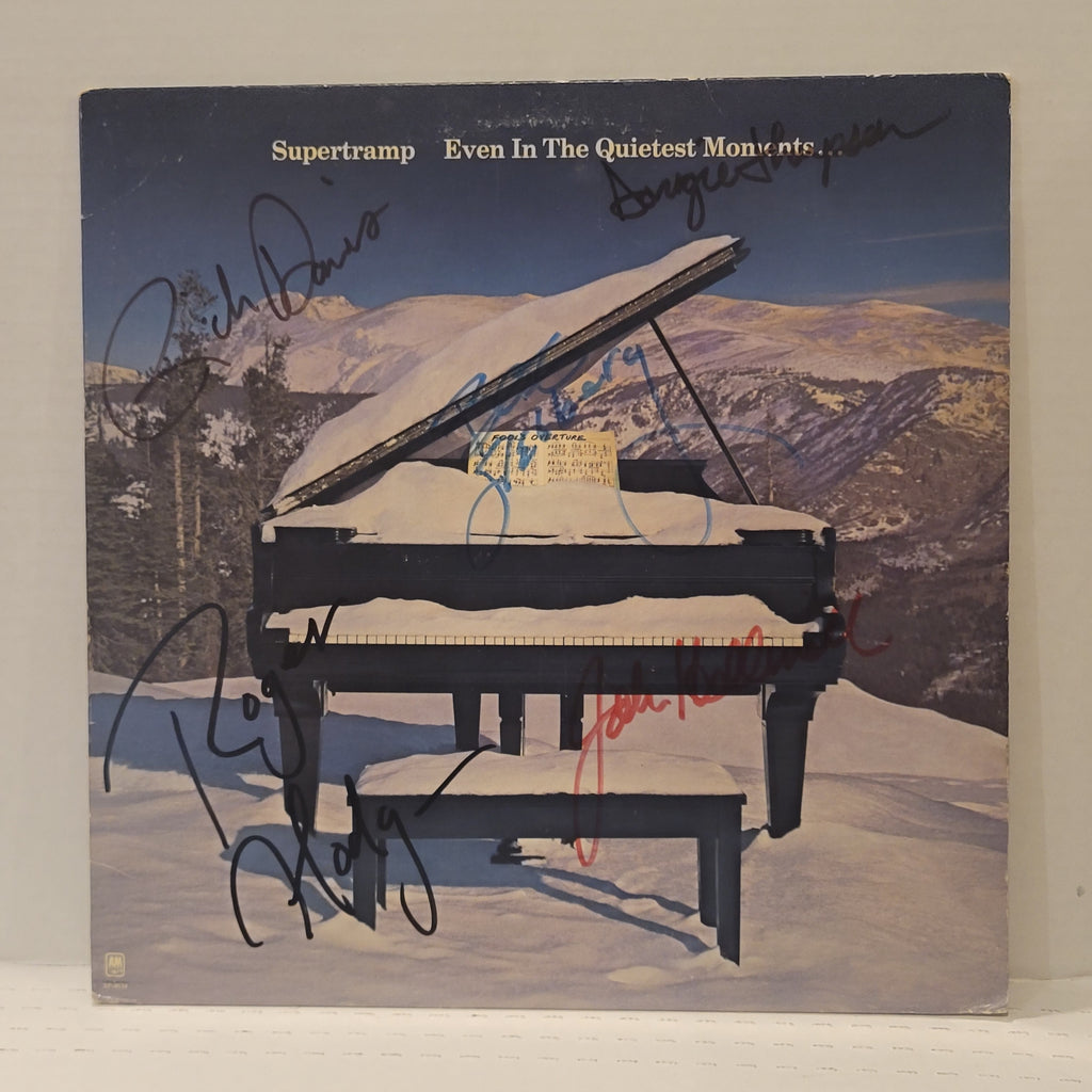Supertramp - Even In The Quietest Moments - signed lp by 5 band members