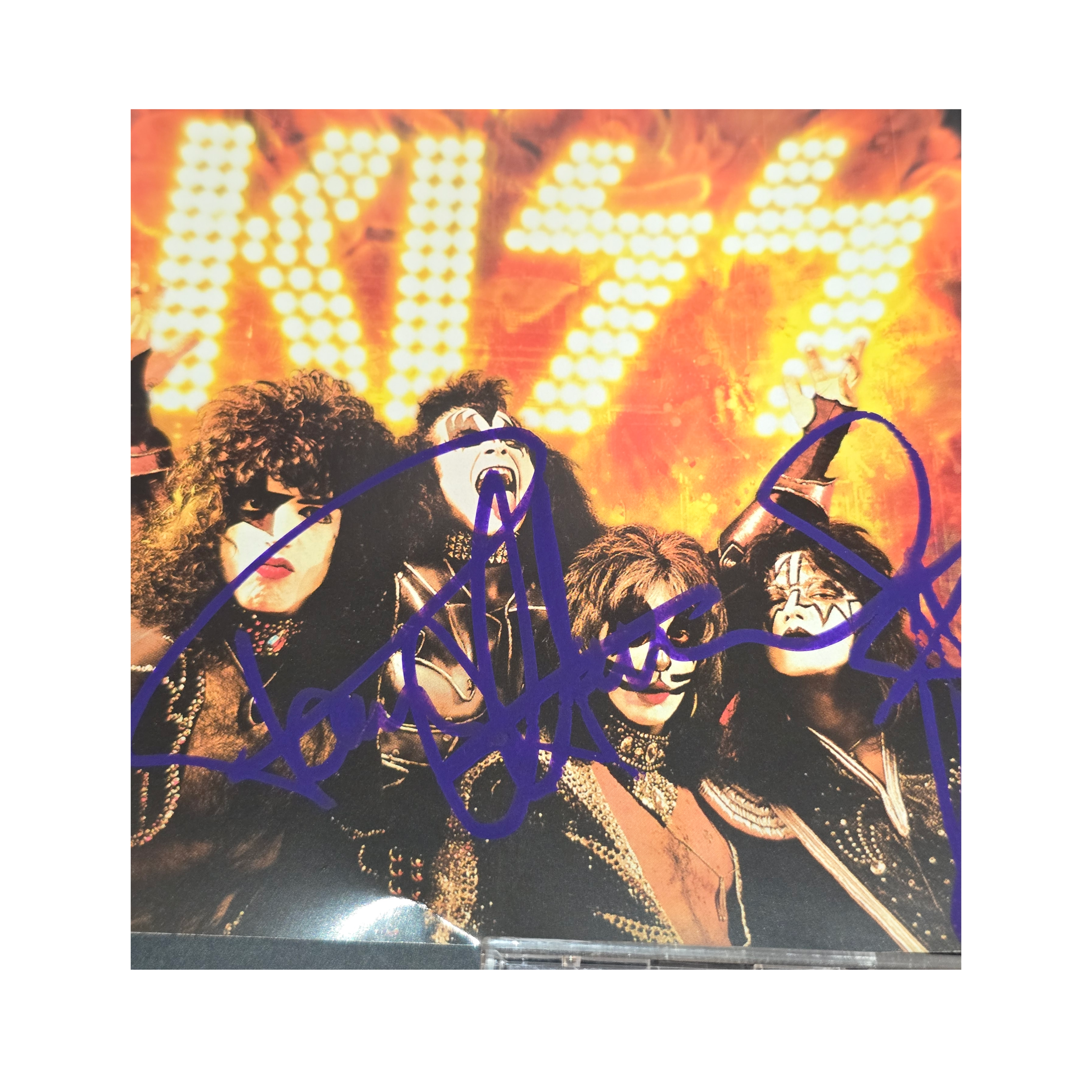 Kiss - the very best - signed cd by 4 band members