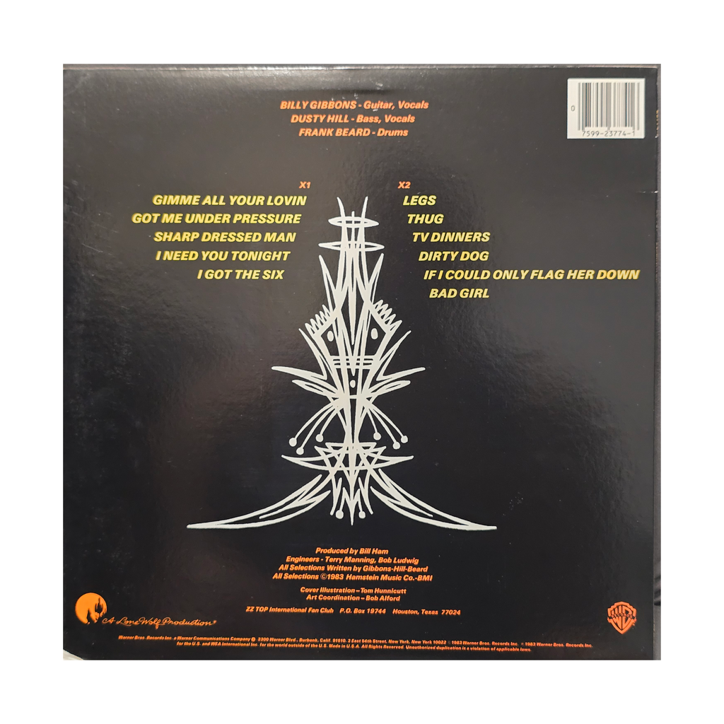 ZZ Top - Eliminator RL masterdisk - signed lp by 3 band members