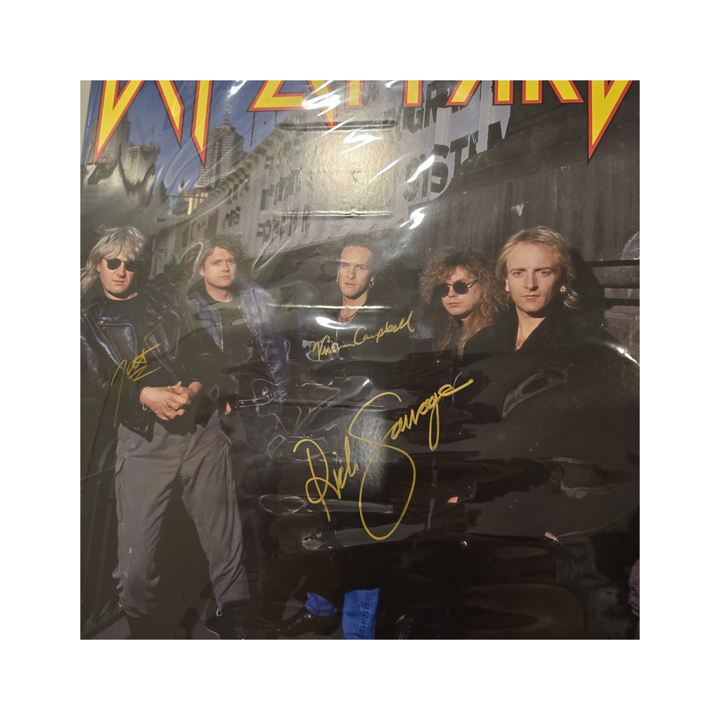 Def Leppard - 1992 - signed poster by all 5 members