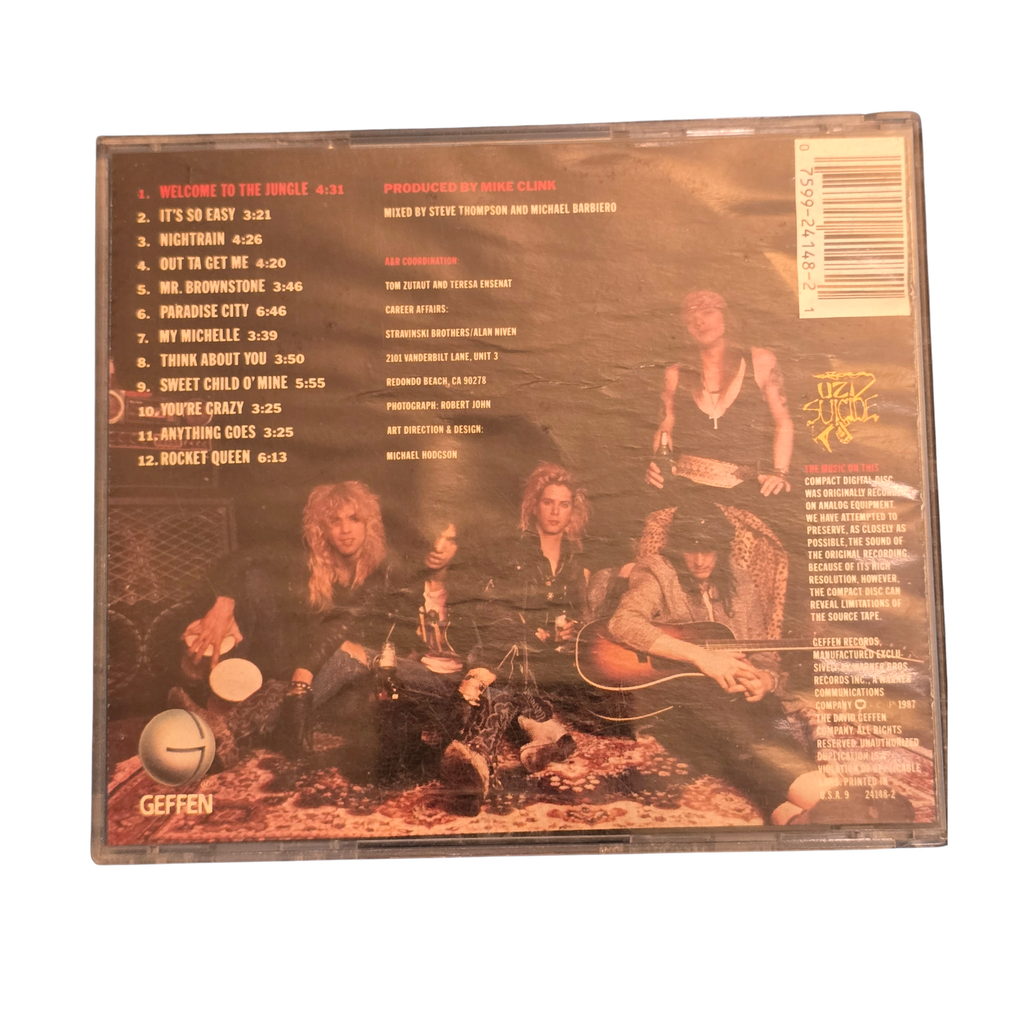 Guns N Rose - Appetite For Destruction -  signed cd by all 5 members