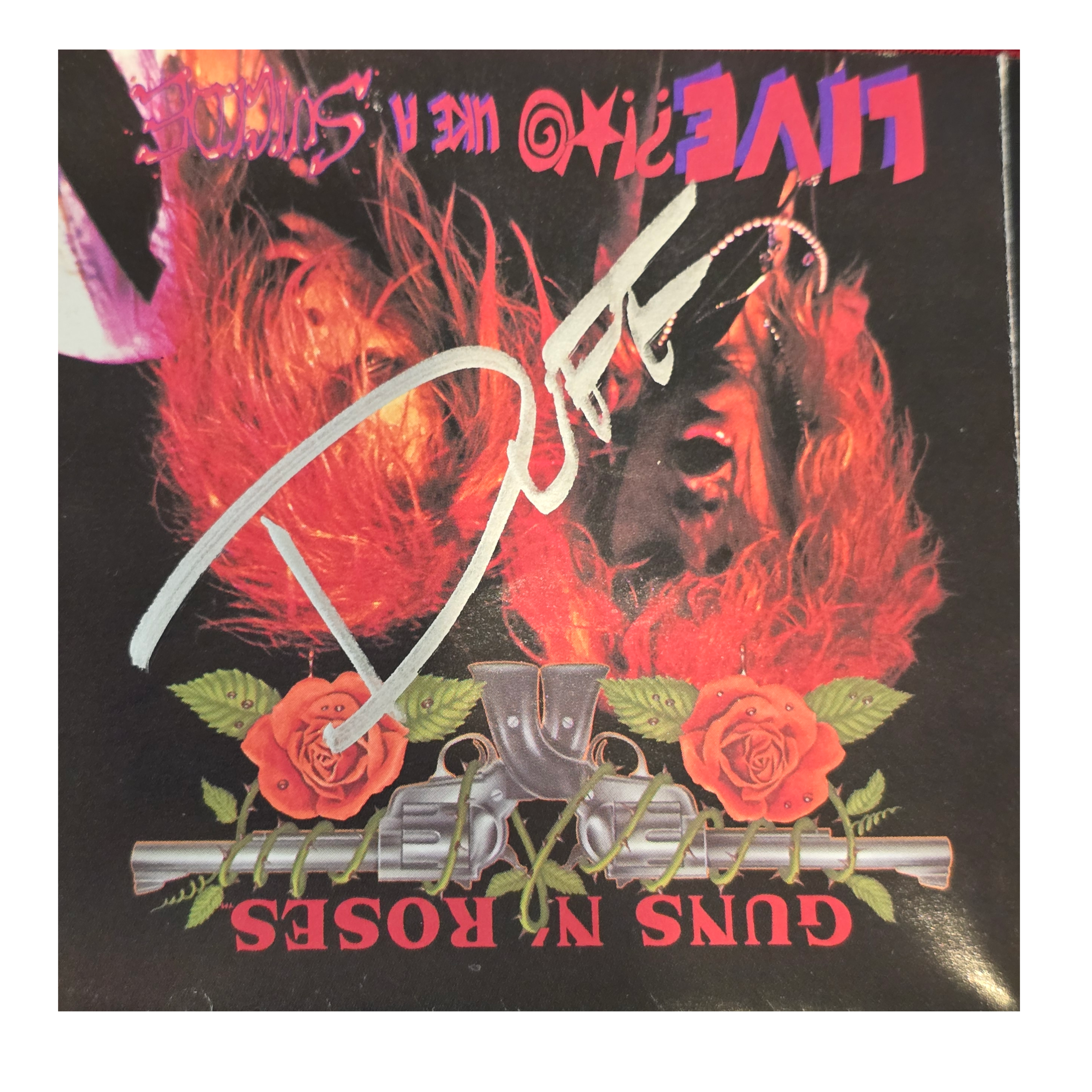 Guns N Roses - Lies - signed cd by 5 band members