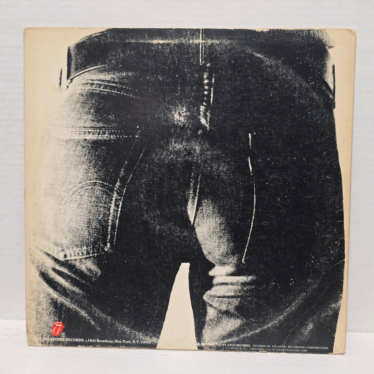Rolling Stones - Sticky Fingers - signed lp by 5 band members