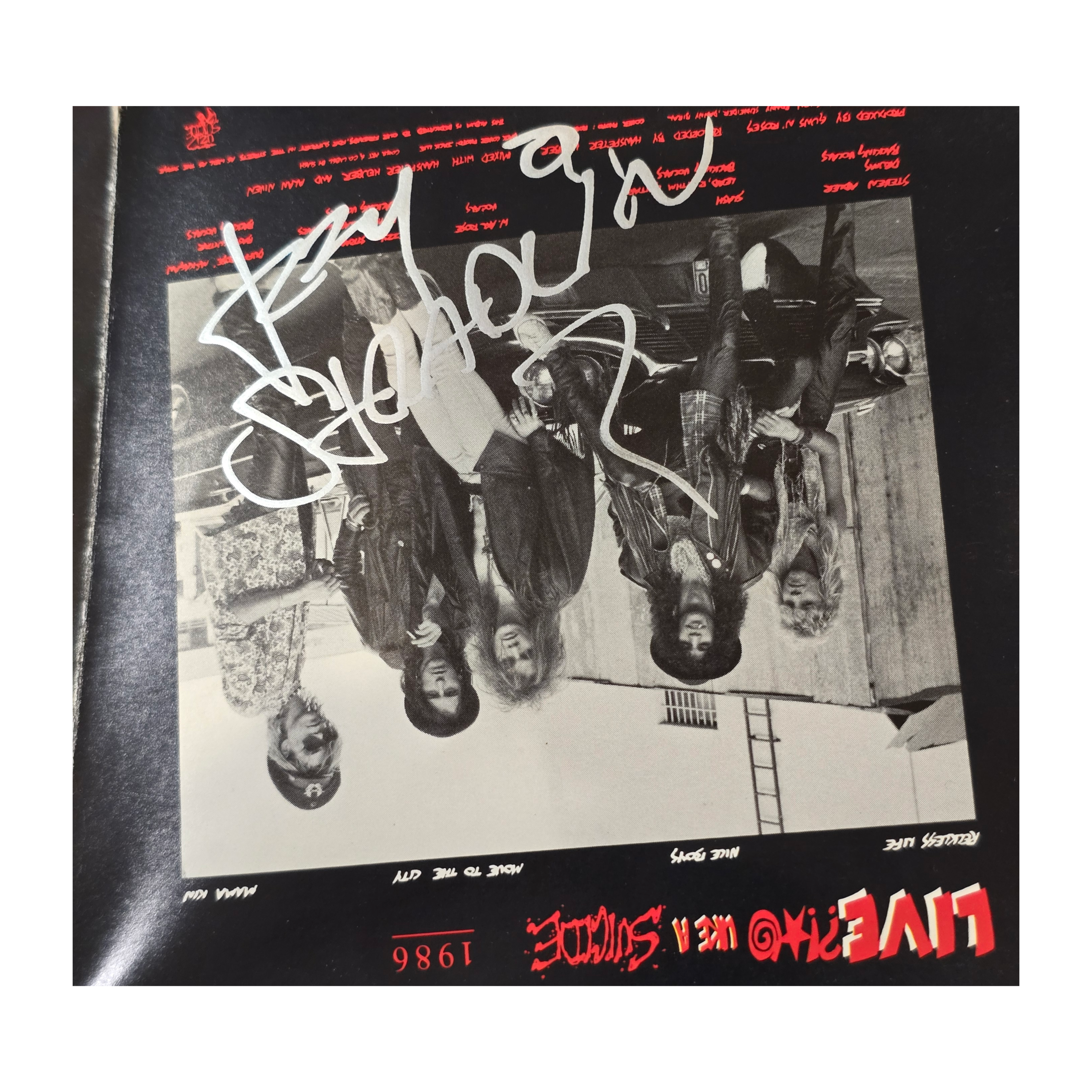 Guns N Roses - Lies - signed cd by 5 band members