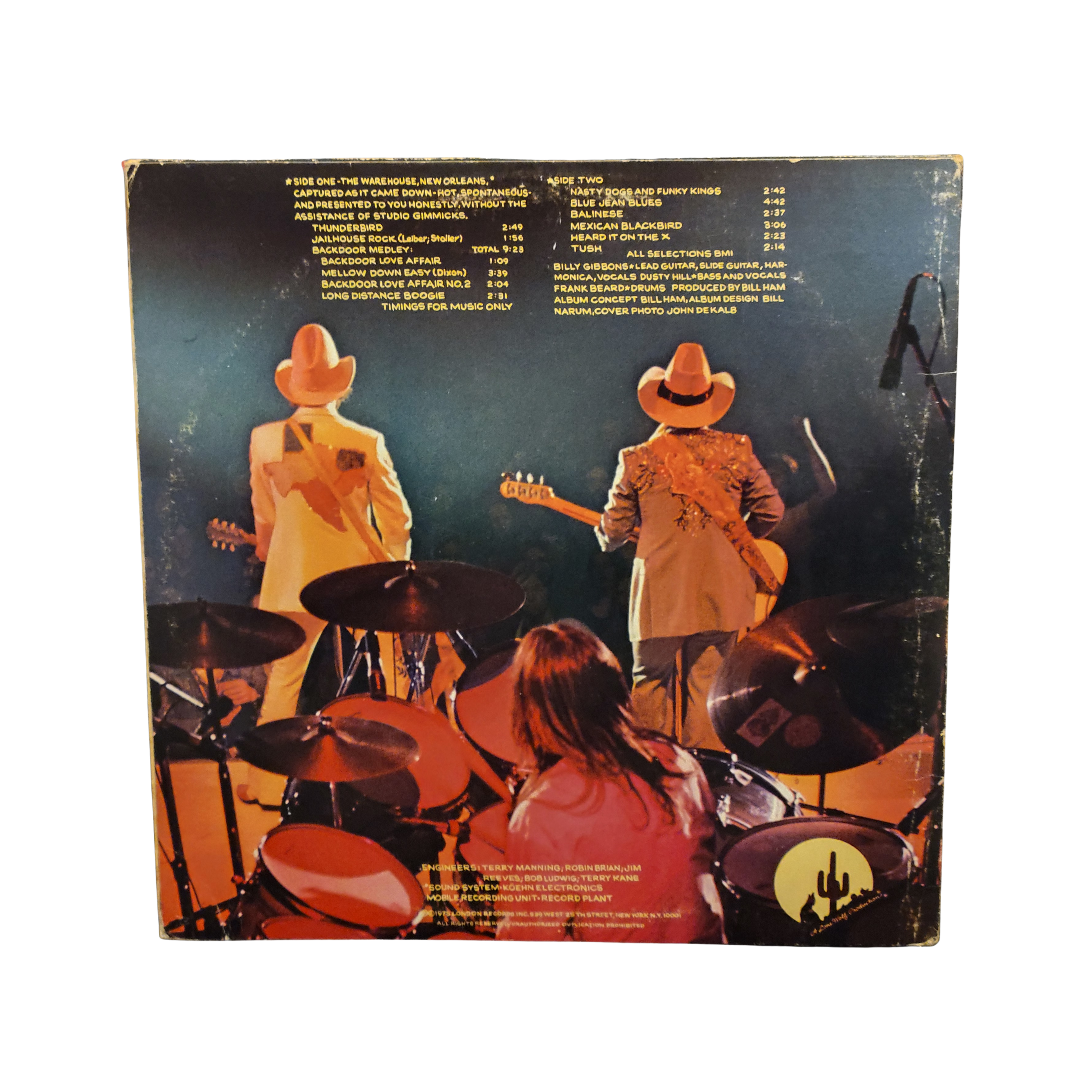 ZZ Top - Fandango ludwig Sterling - signed lp by 3 band members