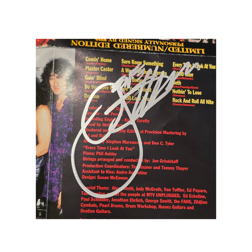 Kiss -  Unplugged - signed cd by 4 band members