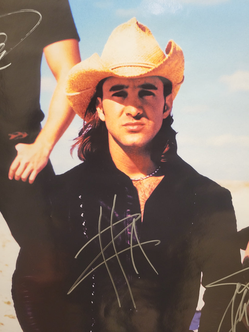 creed  - 2002 world tour -  signed poster by 3 band members