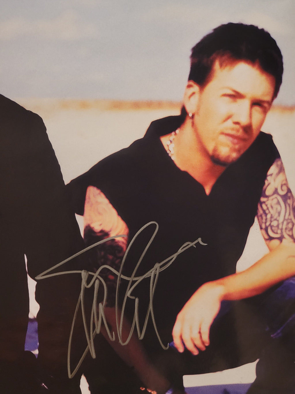 creed  - 2002 world tour -  signed poster by 3 band members