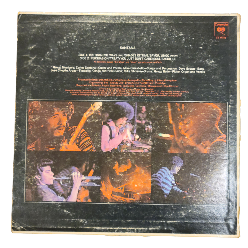 Santana - Self Titled - signed lp