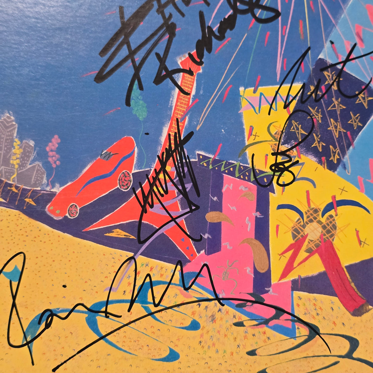Rolling Stones -  Still Life American Concert 1981 RL Masterdisk - signed lp 5 band members