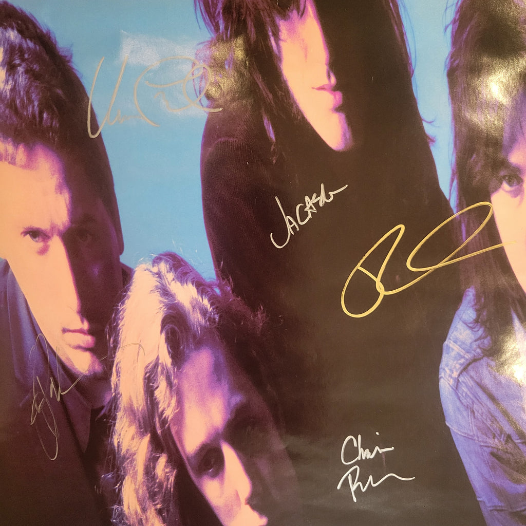 The Black Crowes - 1992 - signed poster by 5 band members,