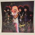 Motley Crue - Theatre Of Pain - signed insert sleeve by 4 band members