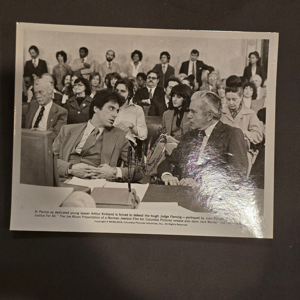 Al Pacino  Signed Press Photo  And Justice For All 1979, Original, Vintage, Great Gifts, 70s 80s 90s