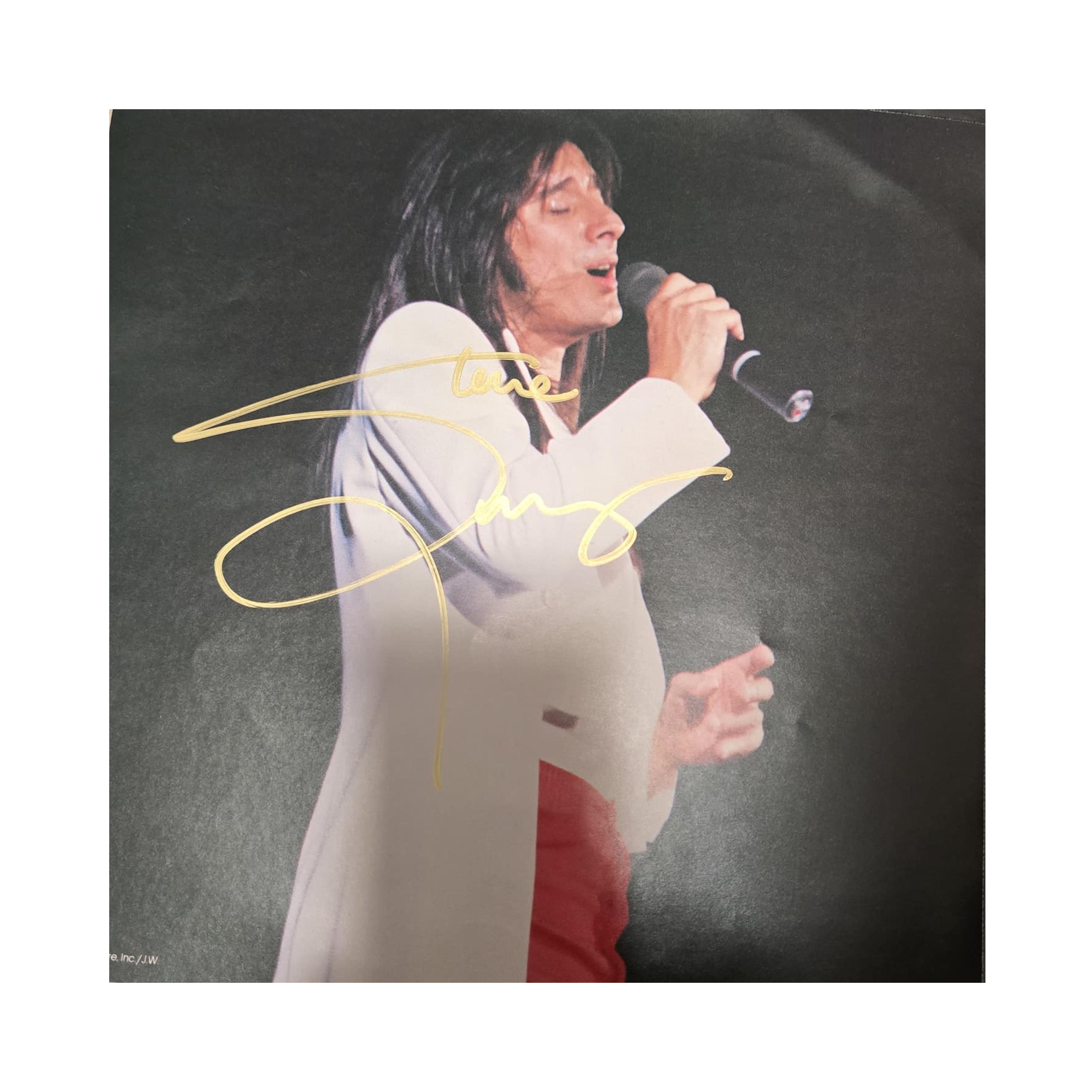 Journey - Captured 1981 - signed fold out insert by 5 band members