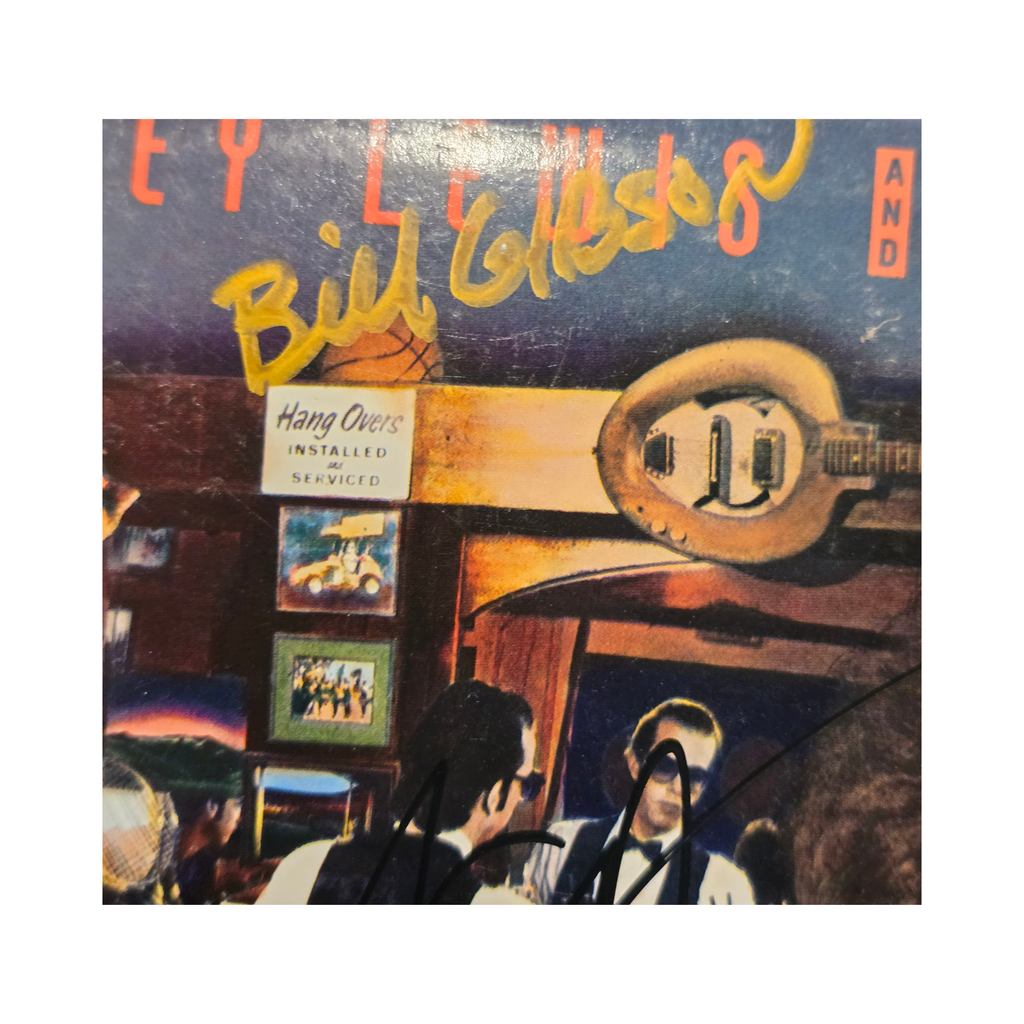 Huey Lewis and the News - Sports - signed lp by 5 band members