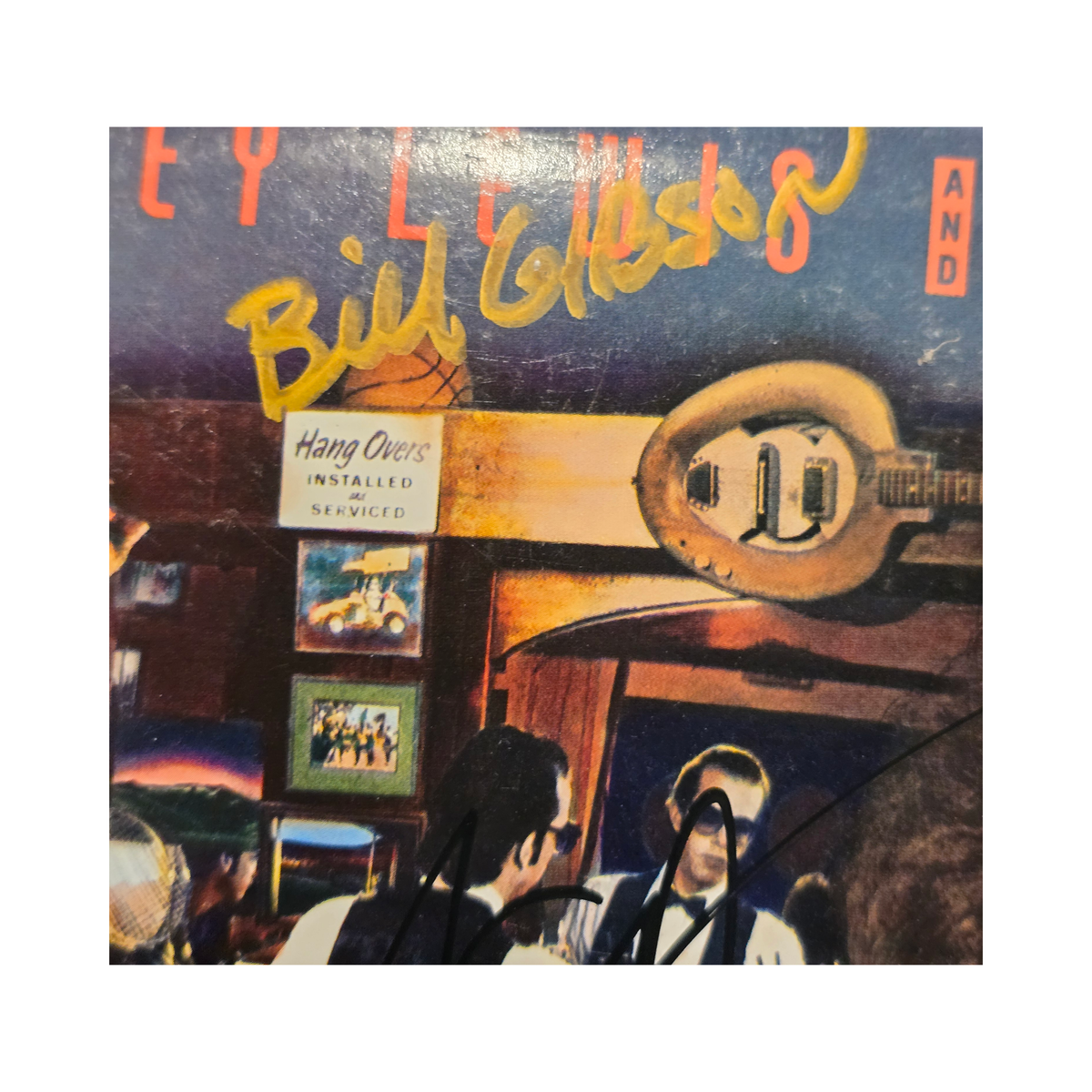 Huey Lewis and the News - Sports - signed lp by 5 band members