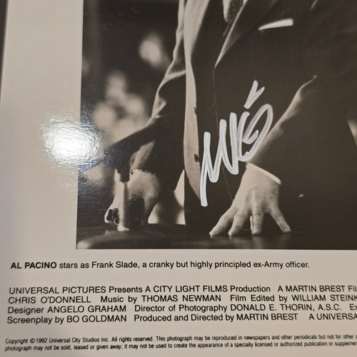 Al Pacino Signed Press Photo Scent of a Woman 1992, Original, Vintage, Great Gifts, 70s 80s 90s
