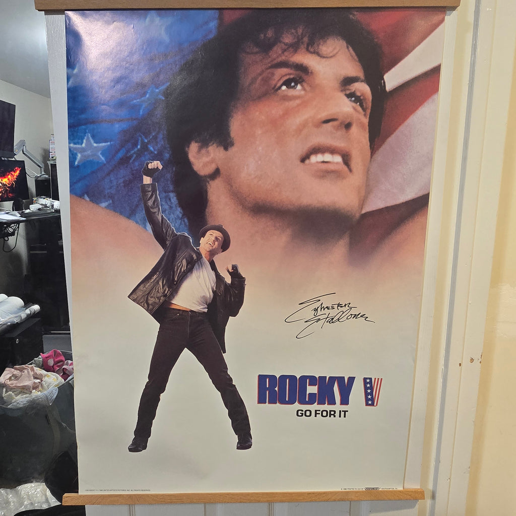 Sylvester Stallone - Rocky 5 - signed poster