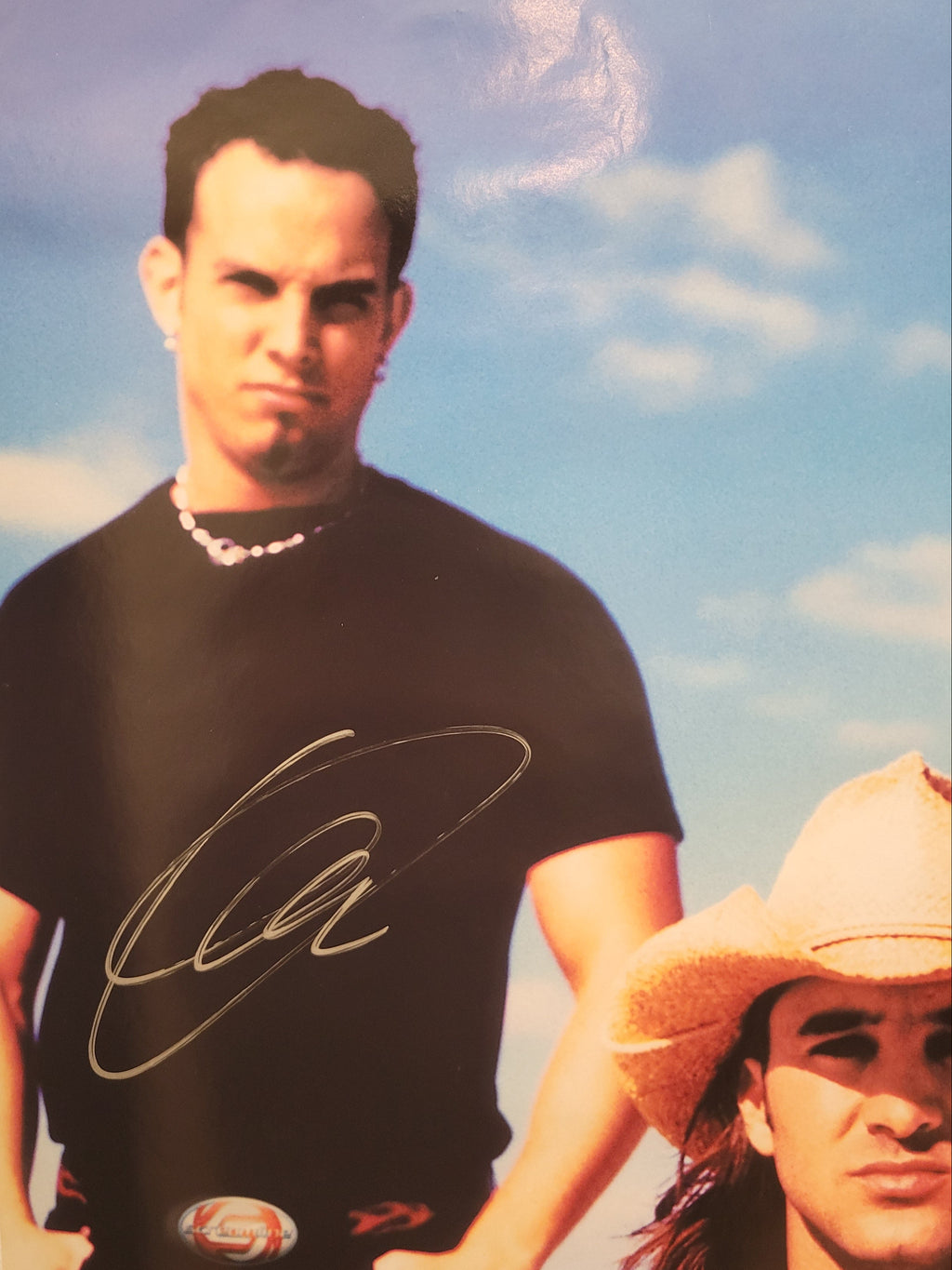 creed  - 2002 world tour -  signed poster by 3 band members
