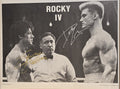 Rocky 4 - 1986 - signed poster by Sylvester Stallone and Dolph Lundgren