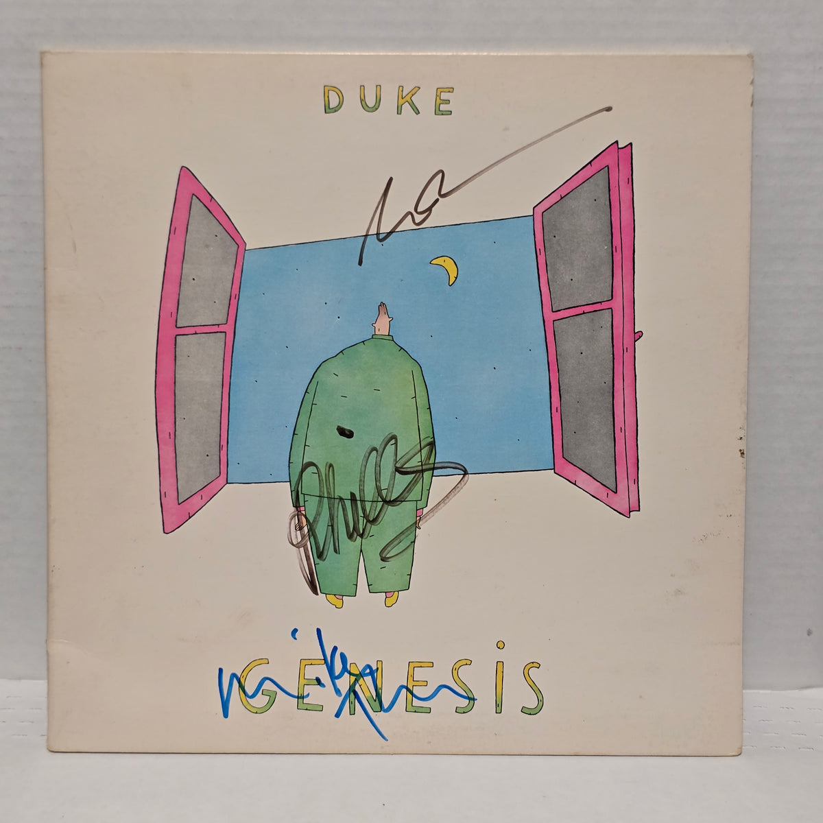 Genesis - Duke - signed lp by 3 band members