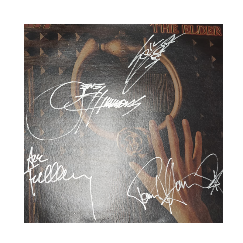 Kiss - Music From The Elder - signed lp by 4 band members