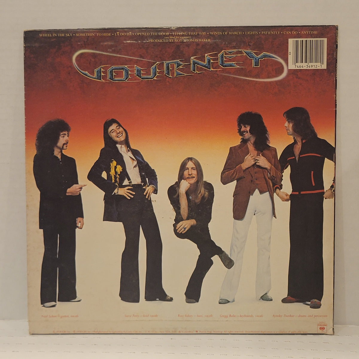 Journey -  Infinity - signed lp by 5 band members