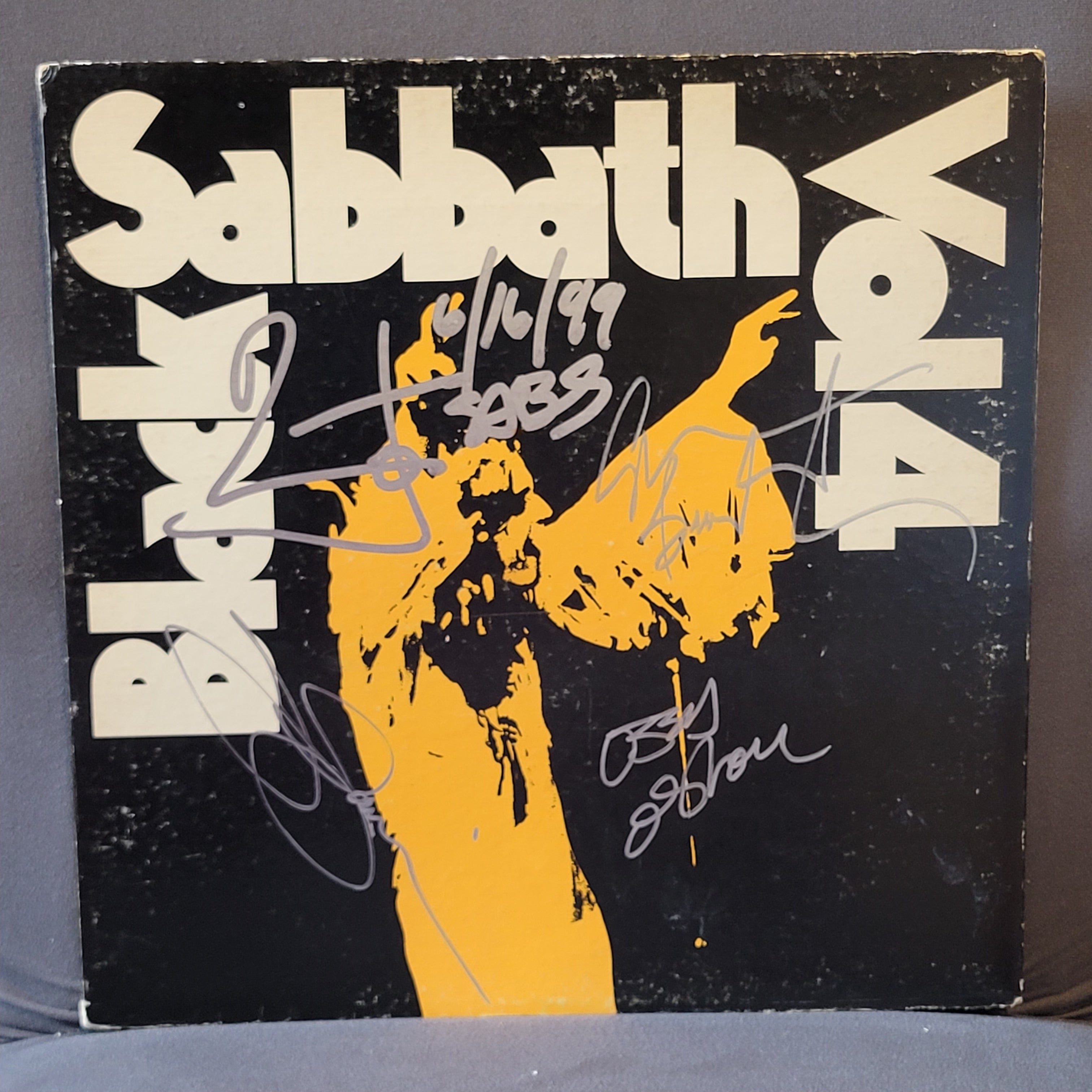Black Sabbath - Volume 4 Green Label - signed lp by all 4 members