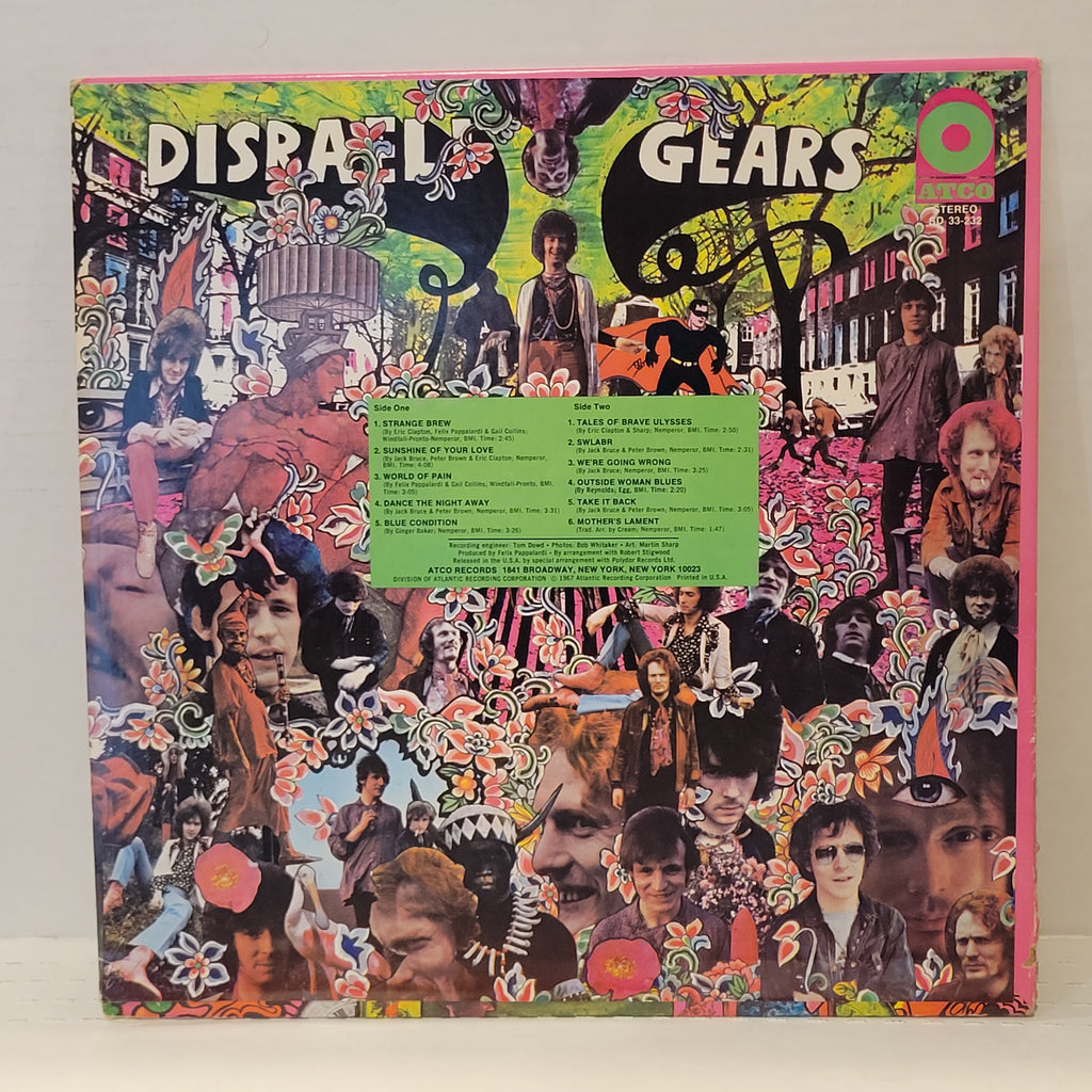 Cream -  Disraeli Gears - signed lp by 3 band members