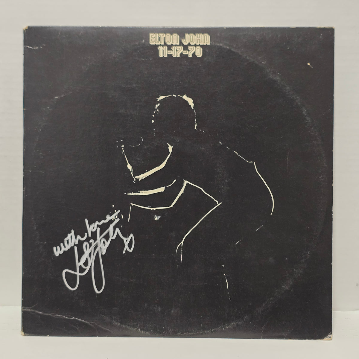Elton John - 11-17-70 - signed lp