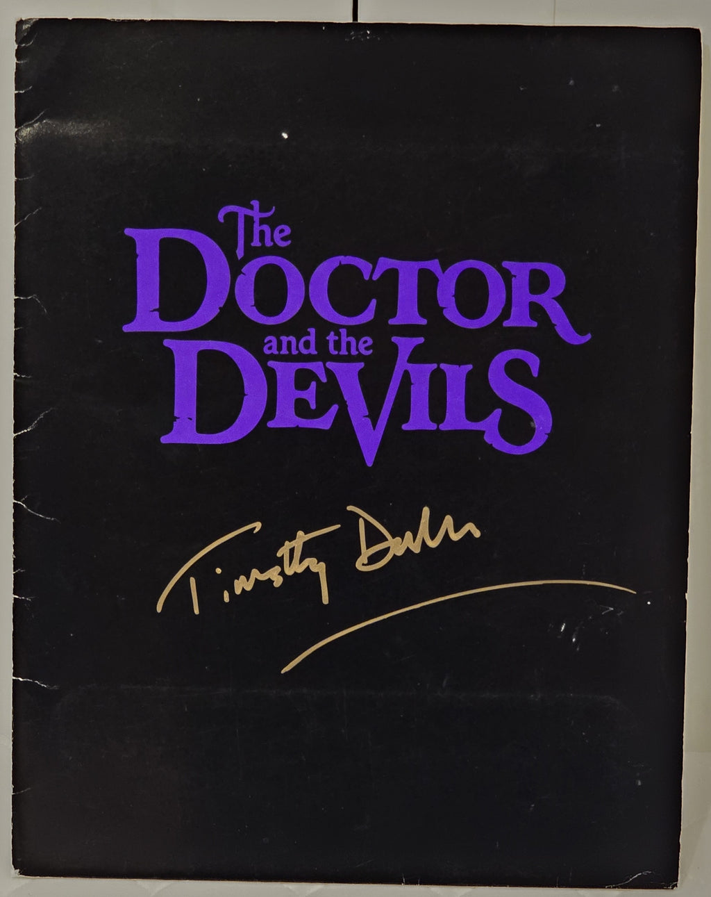 Timothy Dalton - the Doctor and Devils - signed press folder