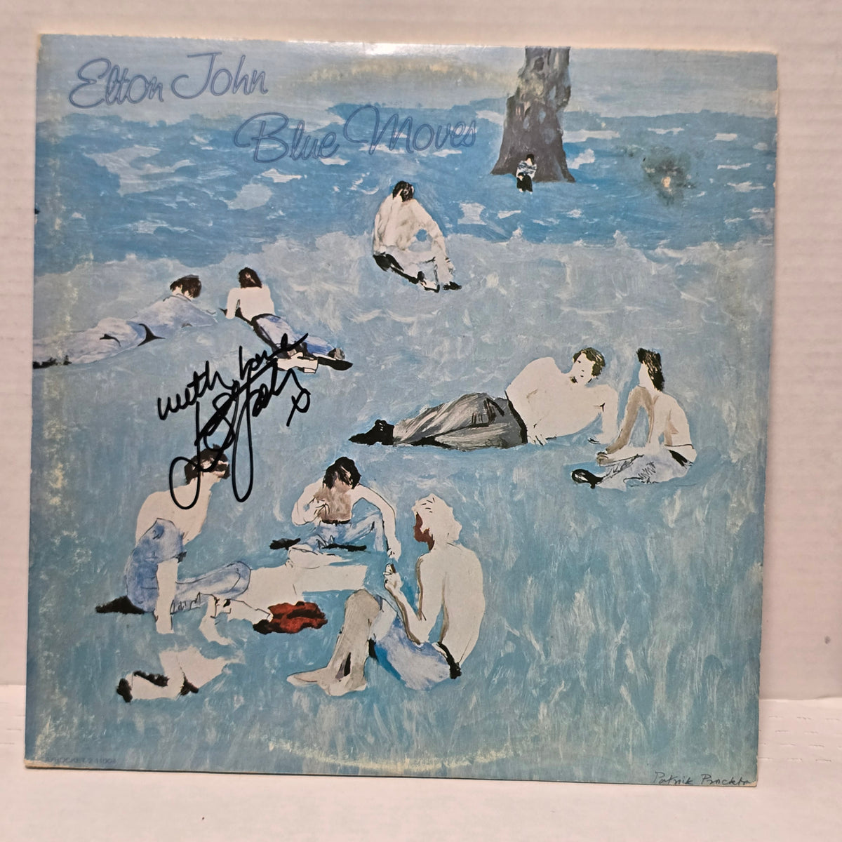 Elton John - Blue Moves - signed lp